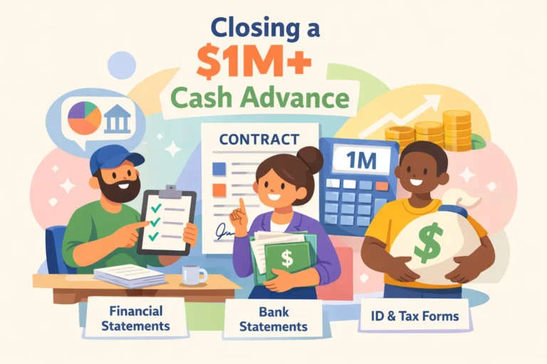 Documents Needed to Close a $1M+ Merchant Cash Advance